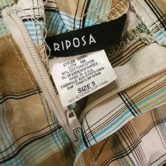 00 MARIPOSA Chequered Short Shorts - Picture 4 of 5